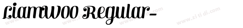 LiamW00 Regular字体转换